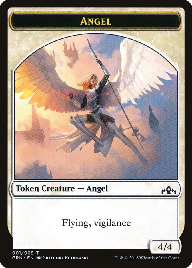 Angel Token [Guilds of Ravnica Tokens] | Game Master's Emporium (The New GME)
