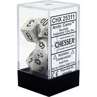 Chessex 7 Dice Speckled Arctic Camo Dice | Game Master's Emporium (The New GME)