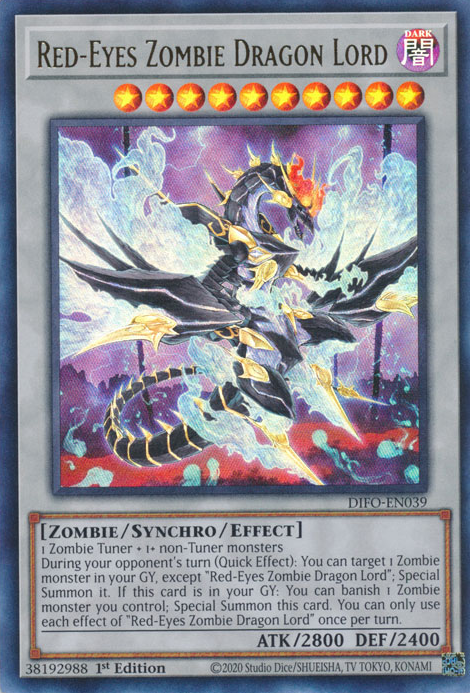 Red-Eyes Zombie Dragon Lord [DIFO-EN039] Ultra Rare | Game Master's Emporium (The New GME)