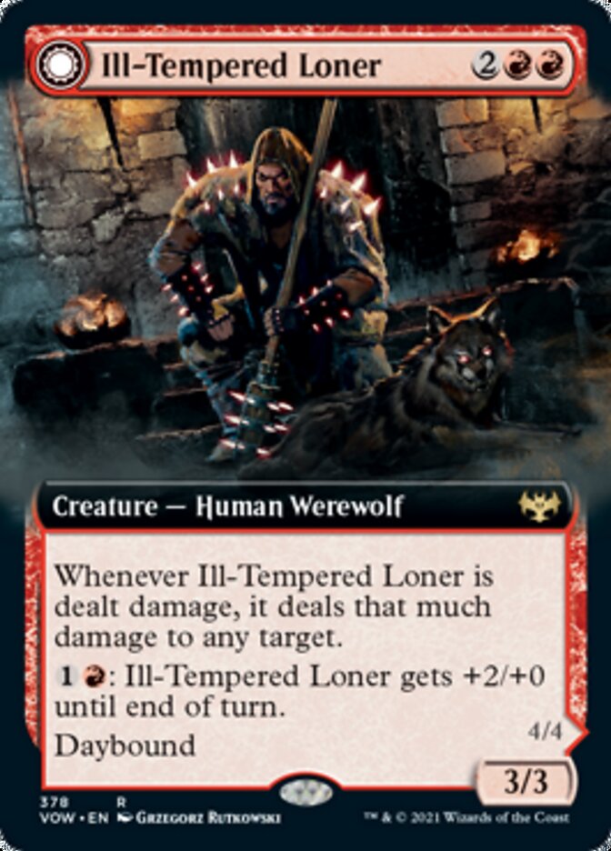 Ill-Tempered Loner // Howlpack Avenger (Extended Art) [Innistrad: Crimson Vow] | Game Master's Emporium (The New GME)