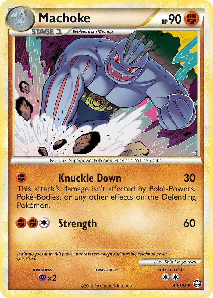 Machoke (40/102) [HeartGold & SoulSilver: Triumphant] | Game Master's Emporium (The New GME)