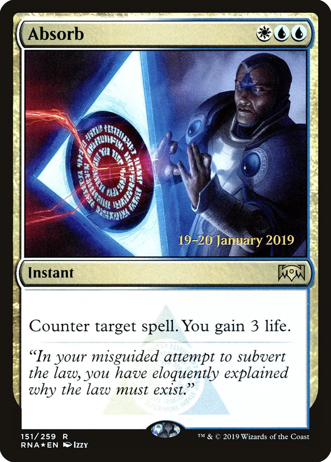 Absorb [Ravnica Allegiance Prerelease Promos] | Game Master's Emporium (The New GME)