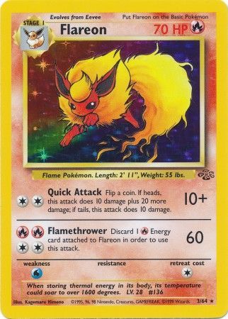 Flareon (3/64) [Jungle Unlimited] | Game Master's Emporium (The New GME)