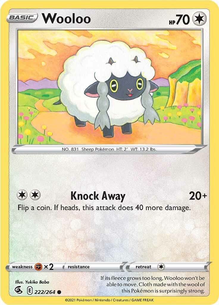 Wooloo (222/264) [Sword & Shield: Fusion Strike] | Game Master's Emporium (The New GME)