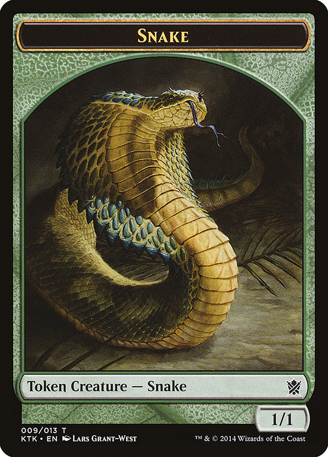 Snake Token [Khans of Tarkir Tokens] | Game Master's Emporium (The New GME)
