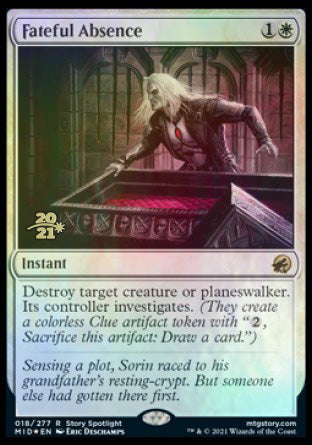 Fateful Absence [Innistrad: Midnight Hunt Prerelease Promos] | Game Master's Emporium (The New GME)