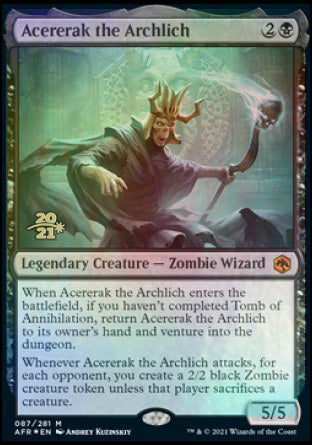 Acererak the Archlich [Dungeons & Dragons: Adventures in the Forgotten Realms Prerelease Promos] | Game Master's Emporium (The New GME)