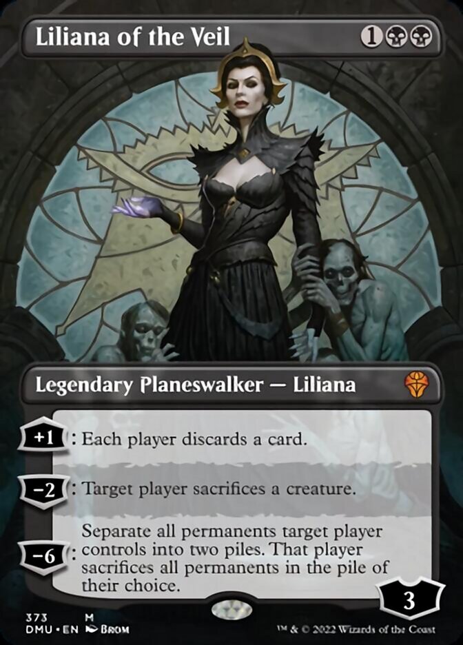Liliana of the Veil (Borderless) [Dominaria United] | Game Master's Emporium (The New GME)