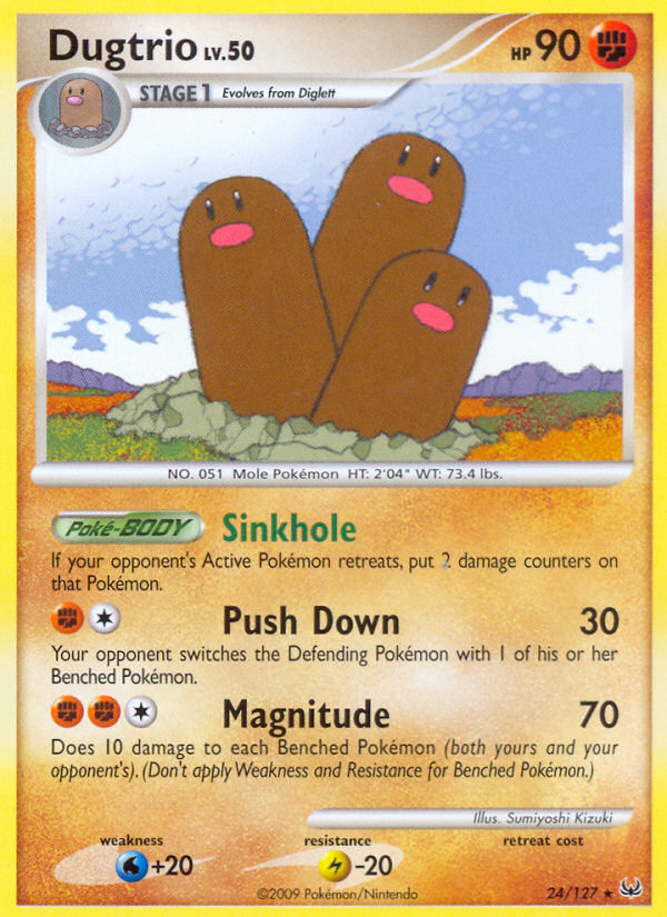 Dugtrio (24/127) [Platinum: Base Set] | Game Master's Emporium (The New GME)