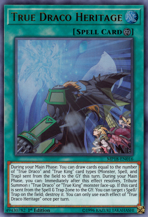 True Draco Heritage [MP18-EN016] Ultra Rare | Game Master's Emporium (The New GME)