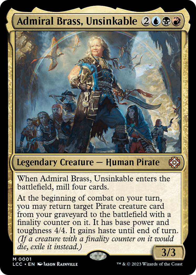 Admiral Brass, Unsinkable (Display Commander) [The Lost Caverns of Ixalan Commander] | Game Master's Emporium (The New GME)