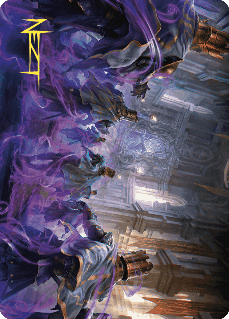 Eerie Interference Art Card (Gold-Stamped Signature) [Wilds of Eldraine Art Series] | Game Master's Emporium (The New GME)