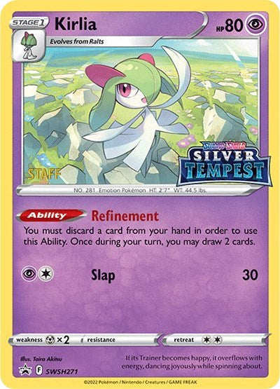 Kirlia (SWSH271) (Prerelease) (Staff) [Sword & Shield: Black Star Promos] | Game Master's Emporium (The New GME)