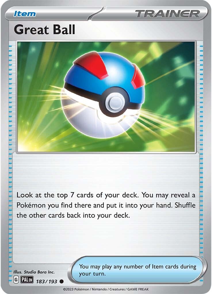 Great Ball (183/193) [Scarlet & Violet: Paldea Evolved] | Game Master's Emporium (The New GME)