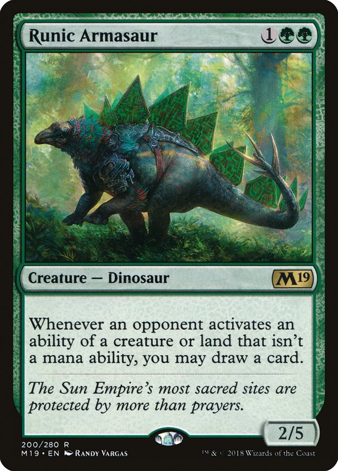 Runic Armasaur [Core Set 2019] | Game Master's Emporium (The New GME)