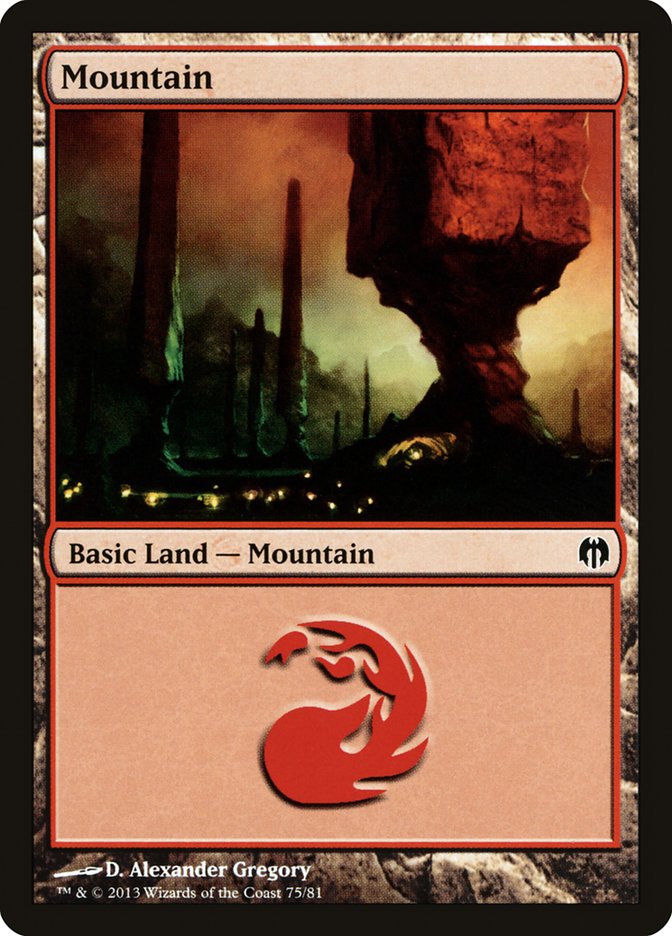 Mountain (75) [Duel Decks: Heroes vs. Monsters] | Game Master's Emporium (The New GME)
