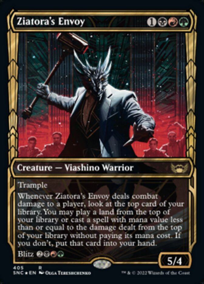 Ziatora's Envoy (Showcase Golden Age Gilded Foil) [Streets of New Capenna] | Game Master's Emporium (The New GME)