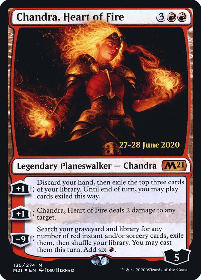 Chandra, Heart of Fire [Core Set 2021 Prerelease Promos] | Game Master's Emporium (The New GME)