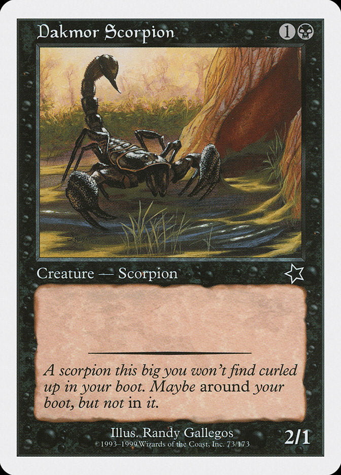 Dakmor Scorpion [Starter 1999] | Game Master's Emporium (The New GME)