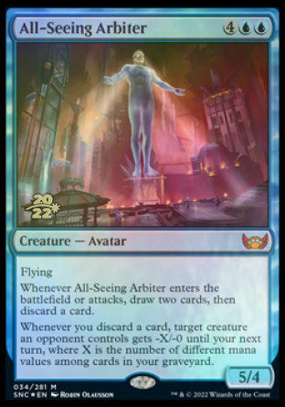 All-Seeing Arbiter [Streets of New Capenna Prerelease Promos] | Game Master's Emporium (The New GME)