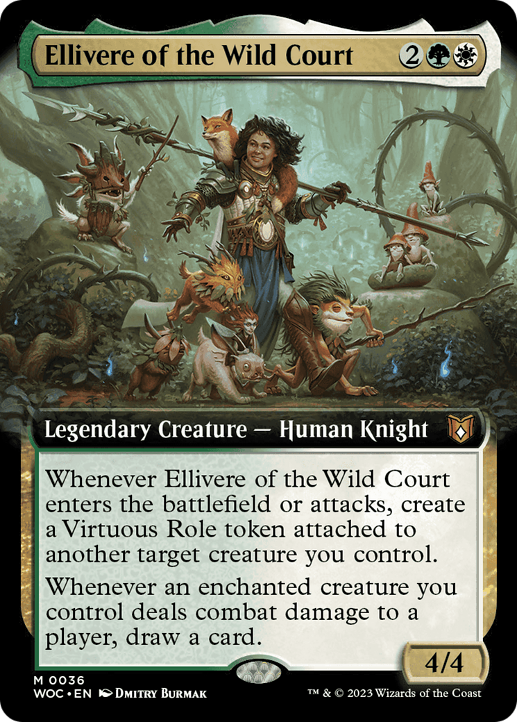 Ellivere of the Wild Court (Extended Art) [Wilds of Eldraine Commander] | Game Master's Emporium (The New GME)