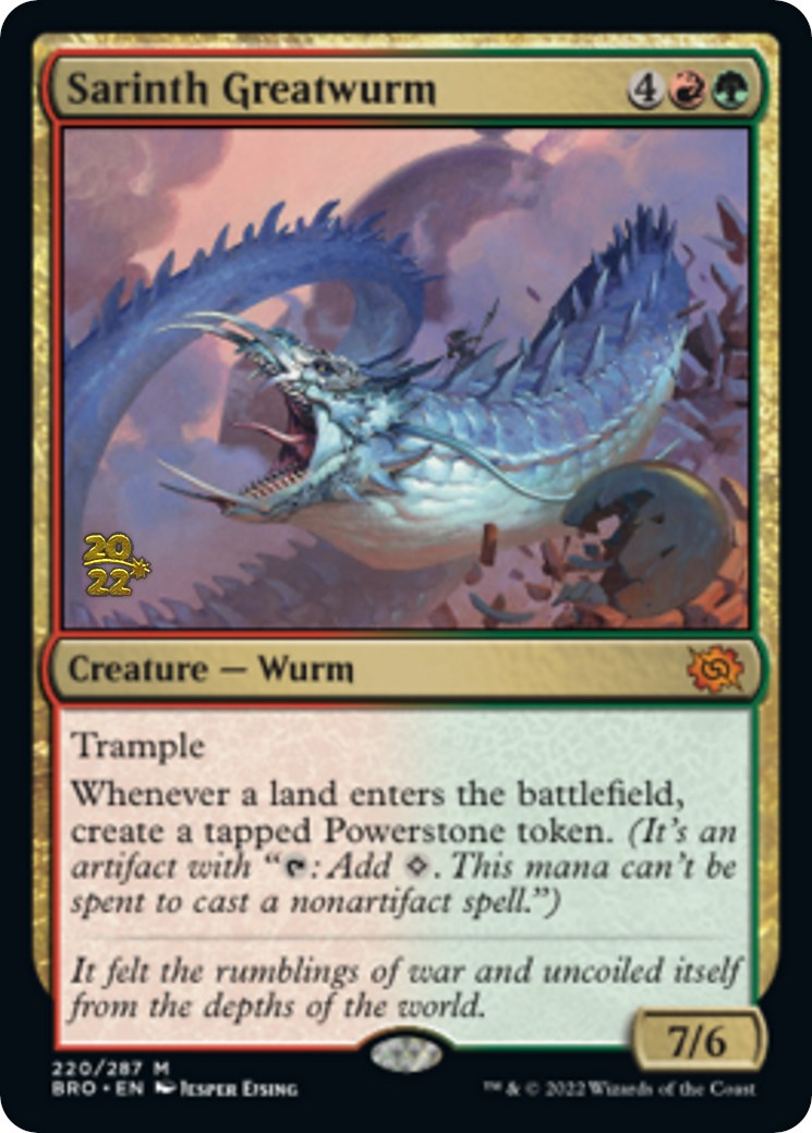 Sarinth Greatwurm [The Brothers' War Prerelease Promos] | Game Master's Emporium (The New GME)