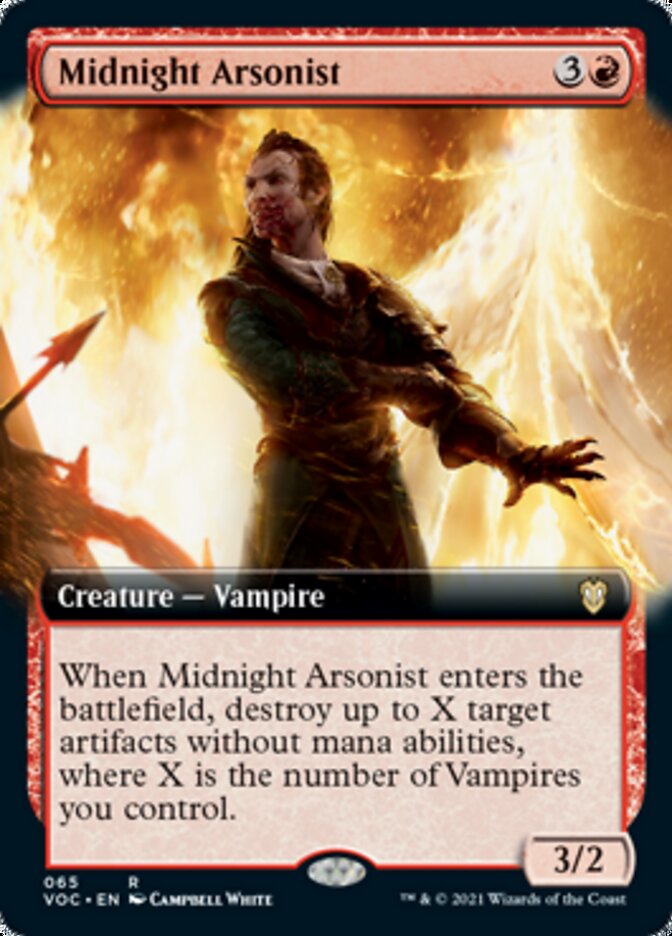 Midnight Arsonist (Extended Art) [Innistrad: Crimson Vow Commander] | Game Master's Emporium (The New GME)