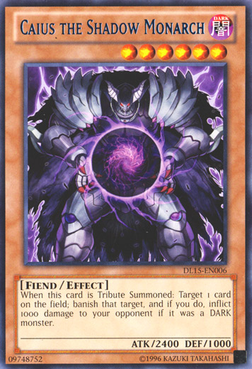 Caius the Shadow Monarch (Blue) [DL15-EN006] Rare | Game Master's Emporium (The New GME)