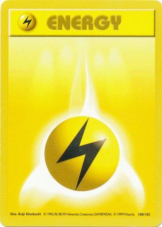 Lightning Energy (100/102) [Base Set Shadowless Unlimited] | Game Master's Emporium (The New GME)