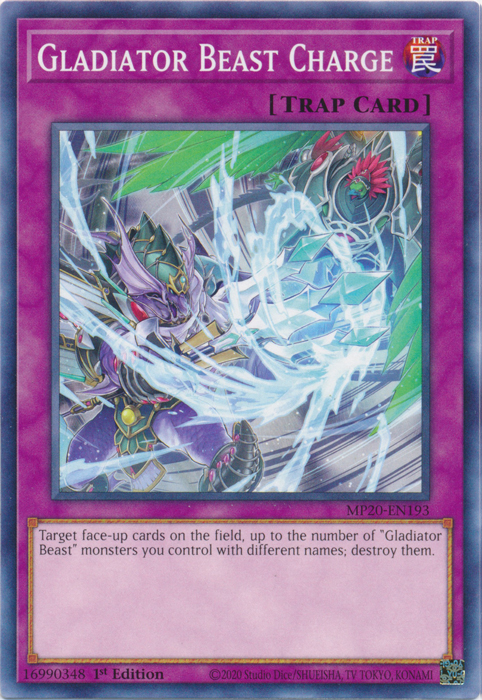 Gladiator Beast Charge [MP20-EN193] Common | Game Master's Emporium (The New GME)