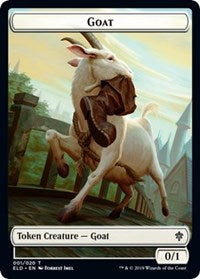 Goat // Food (18) Double-Sided Token [Throne of Eldraine Tokens] | Game Master's Emporium (The New GME)