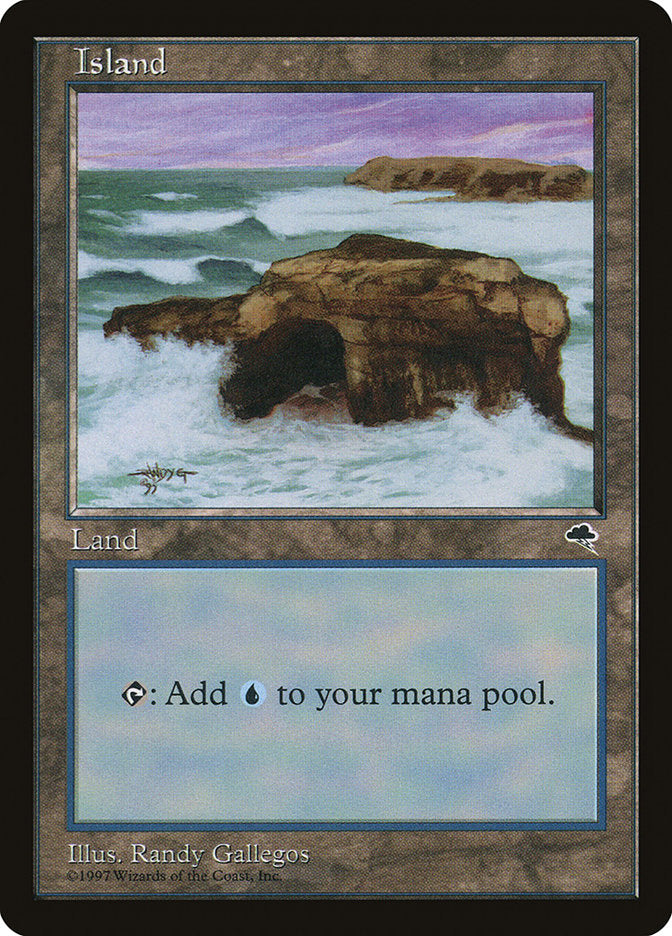 Island (Signature on Left) [Tempest] | Game Master's Emporium (The New GME)