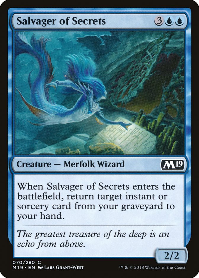 Salvager of Secrets [Core Set 2019] | Game Master's Emporium (The New GME)
