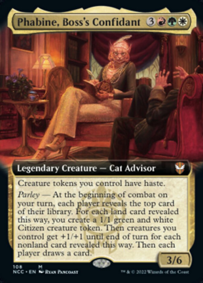 Phabine, Boss's Confidant (Extended Art) [Streets of New Capenna Commander] | Game Master's Emporium (The New GME)