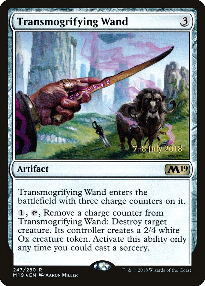 Transmogrifying Wand [Core Set 2019 Prerelease Promos] | Game Master's Emporium (The New GME)