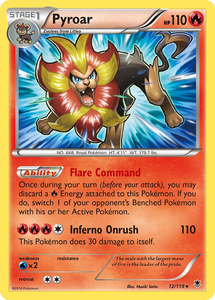 Pyroar (12/119) (Theme Deck Exclusive) [XY: Phantom Forces] | Game Master's Emporium (The New GME)