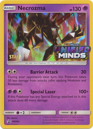 Necrozma (SM204) (Staff Prerelease Promo) [Sun & Moon: Black Star Promos] | Game Master's Emporium (The New GME)