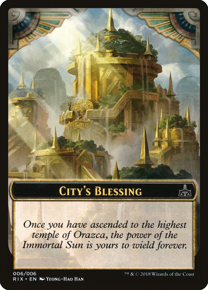 City's Blessing [Rivals of Ixalan Tokens] | Game Master's Emporium (The New GME)