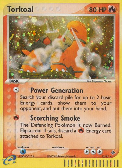 Torkoal (12/97) [EX: Dragon] | Game Master's Emporium (The New GME)