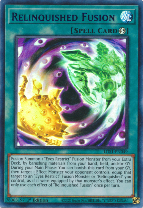 Relinquished Fusion (Purple) [LDS1-EN049] Ultra Rare | Game Master's Emporium (The New GME)