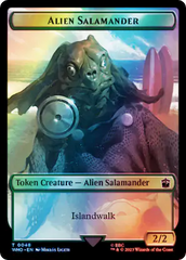 Dalek // Alien Salamander Double-Sided Token (Surge Foil) [Doctor Who Tokens] | Game Master's Emporium (The New GME)