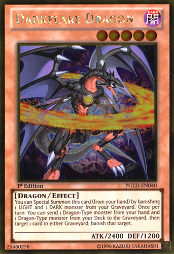 Darkflare Dragon [PGLD-EN040] Gold Rare | Game Master's Emporium (The New GME)