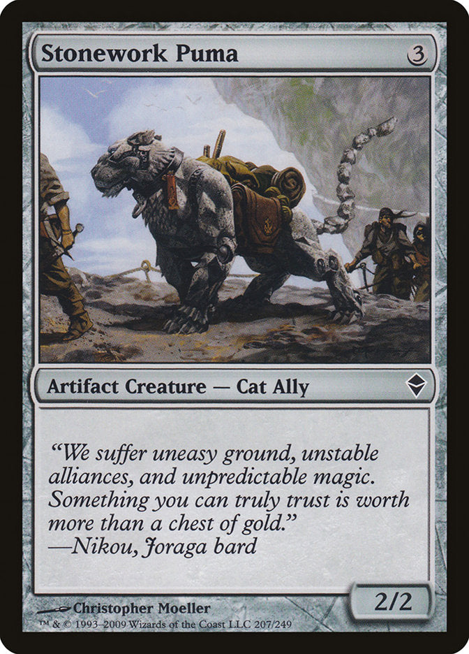 Stonework Puma [Zendikar] | Game Master's Emporium (The New GME)