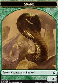 Snake // Zombie Double-Sided Token [Hour of Devastation Tokens] | Game Master's Emporium (The New GME)