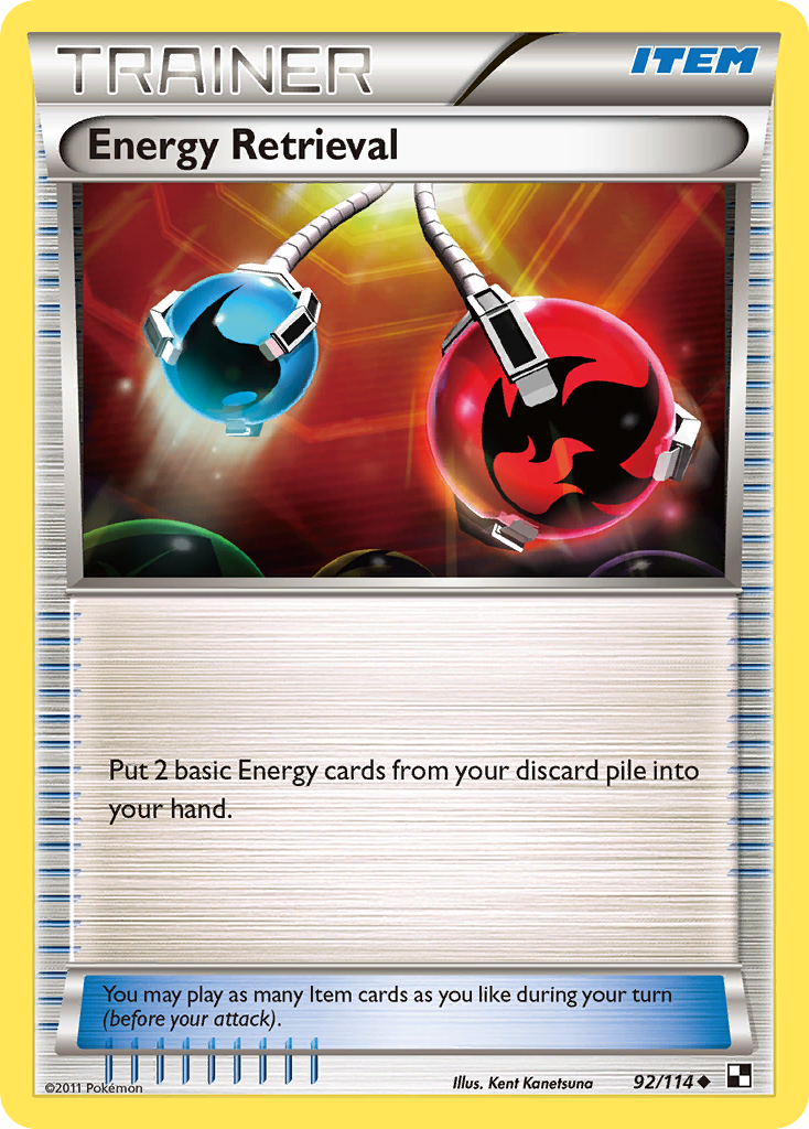 Energy Retrieval (92/114) [Black & White: Base Set] | Game Master's Emporium (The New GME)