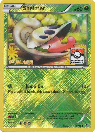 Shelmet (8/111) (League Promo 1st Place) [XY: Furious Fists] | Game Master's Emporium (The New GME)