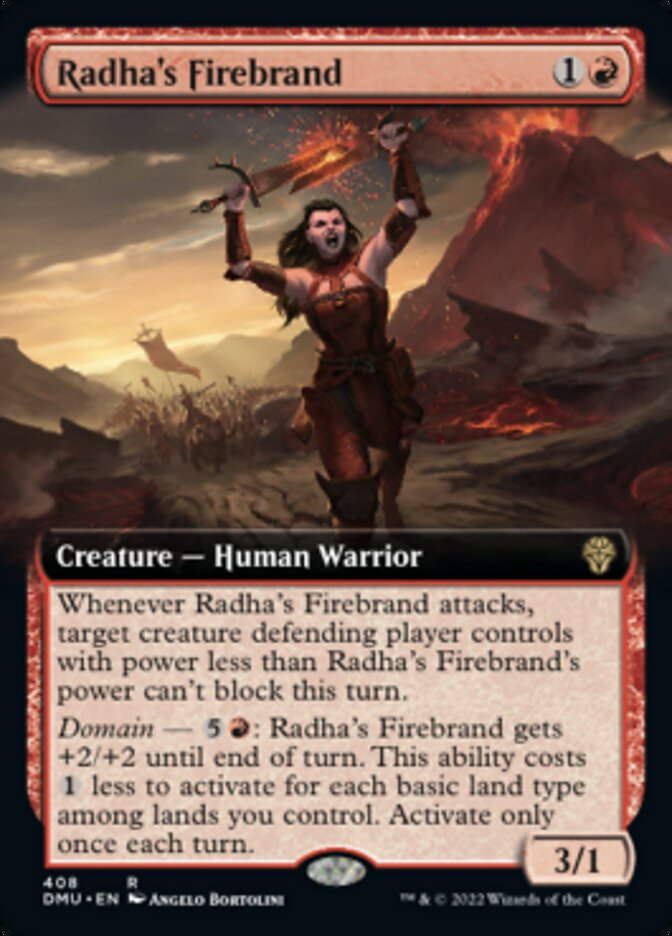 Radha's Firebrand (Extended Art) [Dominaria United] | Game Master's Emporium (The New GME)