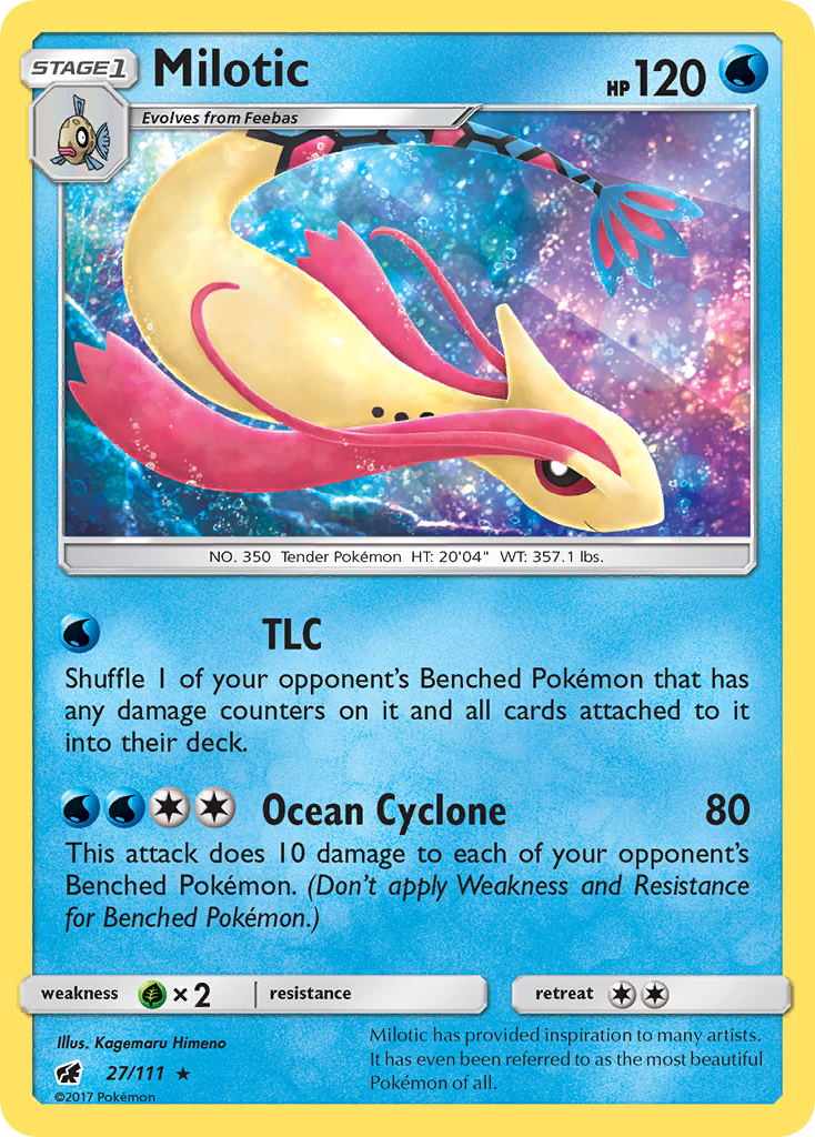 Milotic (27/111) [Sun & Moon: Crimson Invasion] | Game Master's Emporium (The New GME)