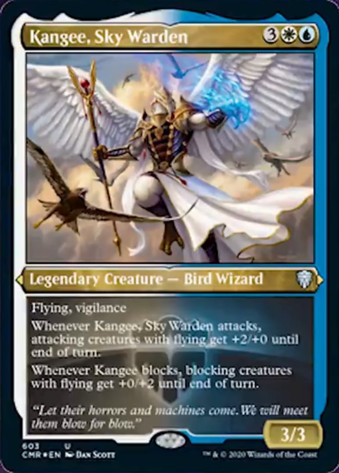 Kangee, Sky Warden (Etched) [Commander Legends] | Game Master's Emporium (The New GME)