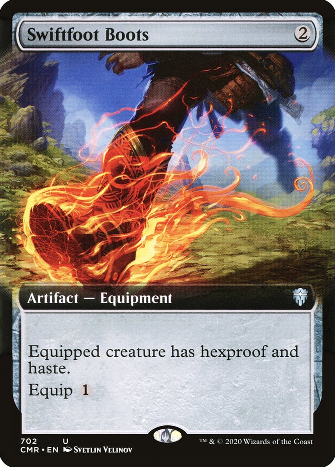 Swiftfoot Boots (Extended Art) [Commander Legends] | Game Master's Emporium (The New GME)